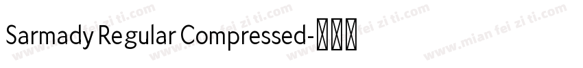 Sarmady Regular Compressed字体转换